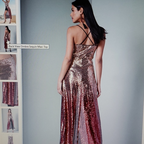 VENUS | Dresses | Ombre Sequin Maxi Top | Poshmark